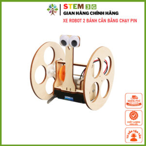 [STEM Mô hình] Xe ROBOT 2 BÁNH cân bằng chạy pin AA. Đồ chơi giáo dục khoa học sáng tạo phát triển tư duy